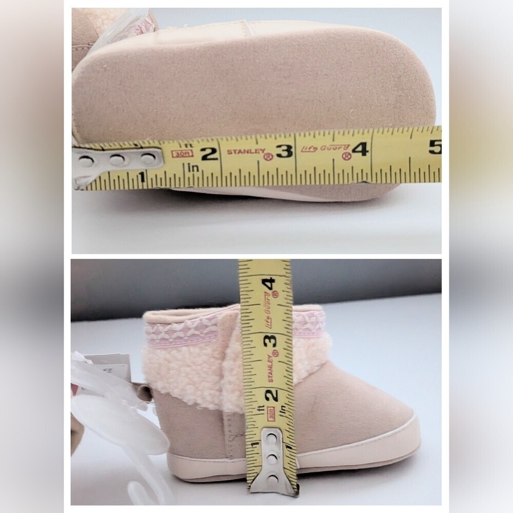 NWT Baby (Size 4) Booties/Boots/Slippers/Moccasins w/Velcro For Easy On/Off - Picture 15 of 16